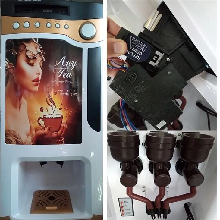 सिक्का चालित कॉफी डिस्पेंसर